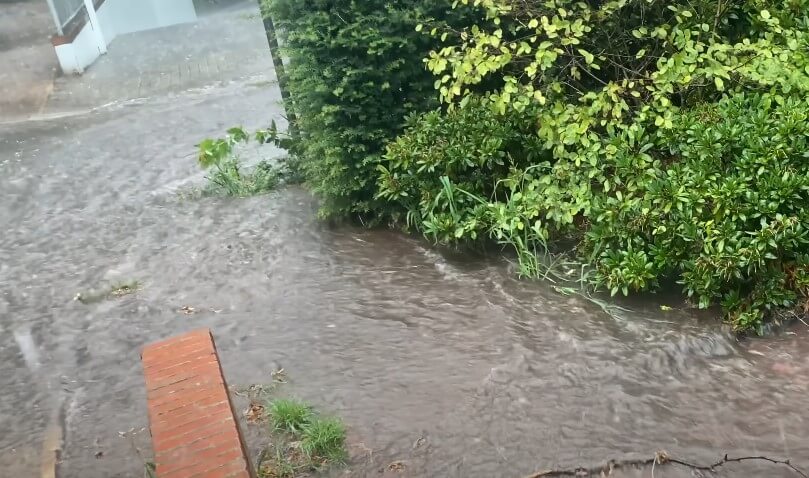 Heavy rain has caused significant flooding in the area
